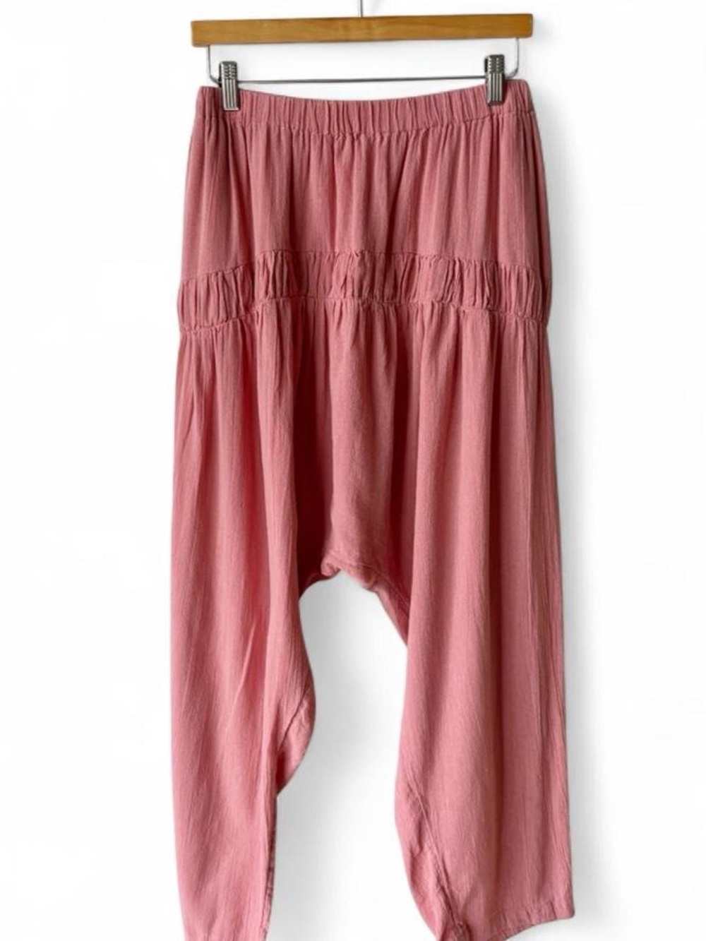 Free People Dusty Rose 100% Cotton
Flowy Boho Harem Pants